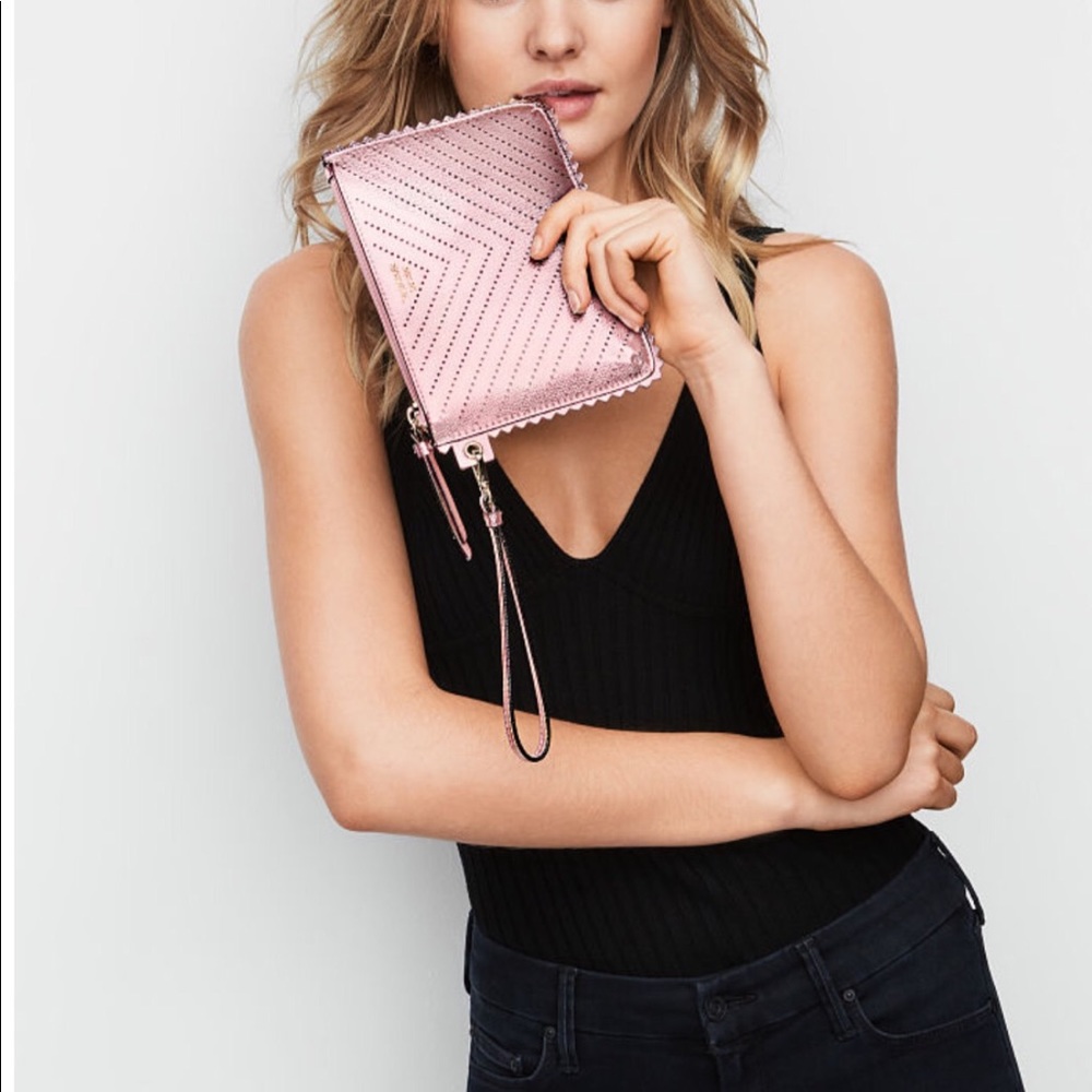 Victoria's Secret Laser Cut Night Out Wristlet NWT